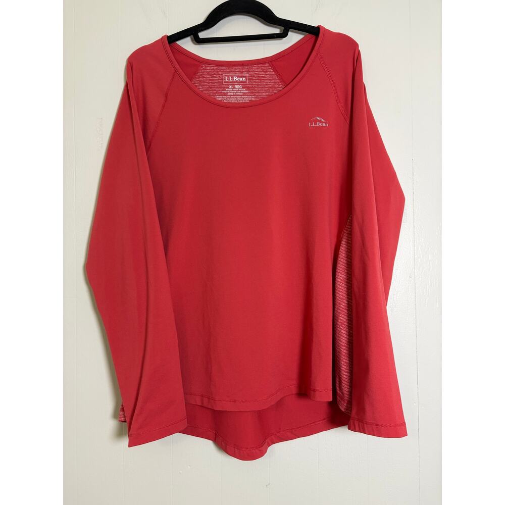 L.L Bean XL Soft Brush Active Wear Layering Long Sleeve Top